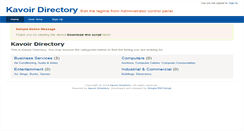 Desktop Screenshot of kavoir-directory.simplephpscript.com